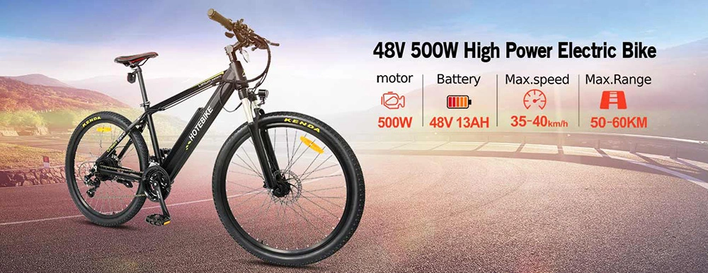 36V 26 Inch 21 Speed Electric Mountain Bike Road E Bike