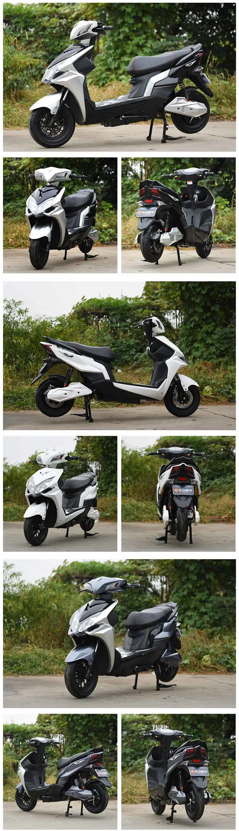 Two Wheel 1000W to 2000W Adult Electric Motorcycle Electric Bike