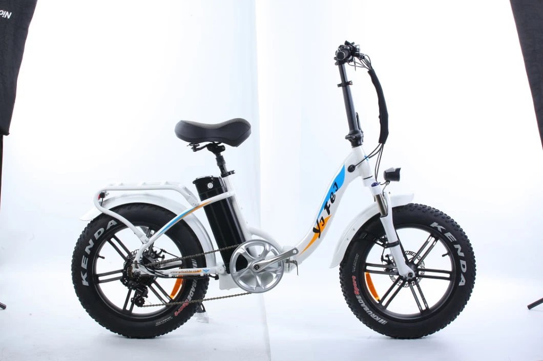 20 Inch Beach Electric Bike Folding Fat Ebike Lithium Battery