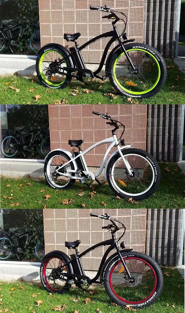 Fast-Charging 48V 500W Electirc Bike Suited for Beach, Snowfield, Mountain Area, Muddy