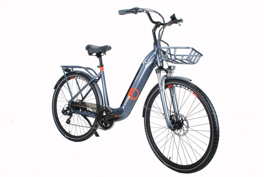 350W 28'' Electric Urban Bike E-Bike 7 Speed City Bicycle 220lbs