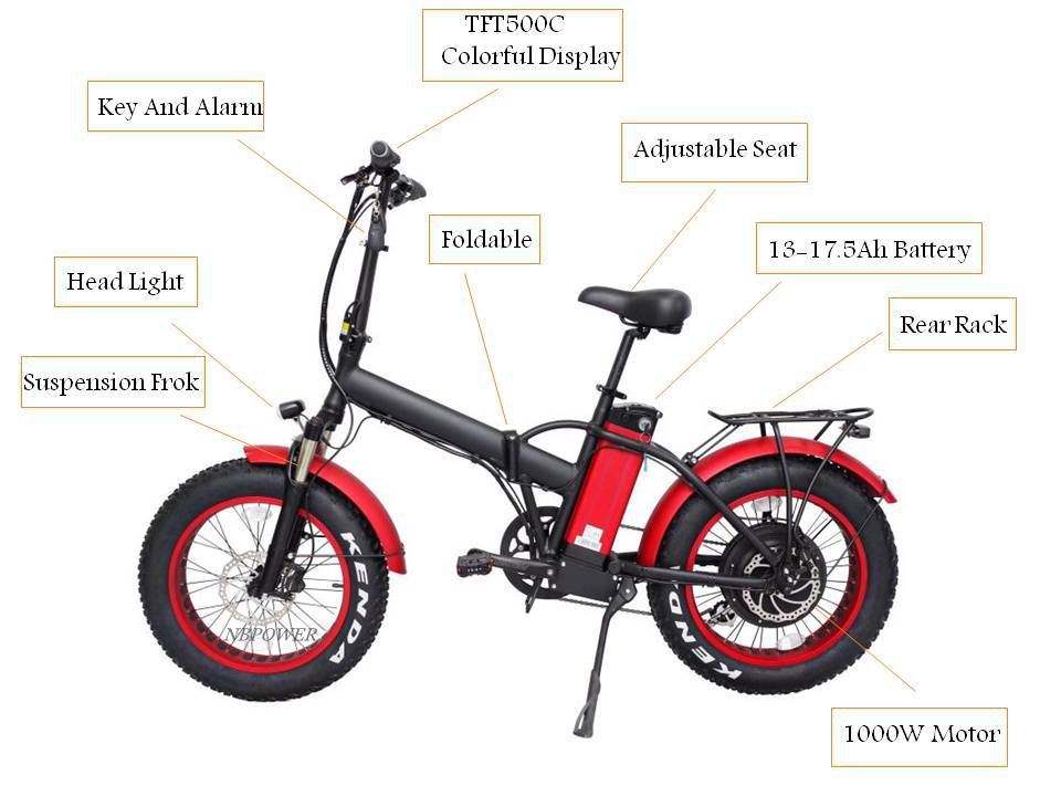 Bike Bicycle Folding Electric Bike 500W with Battery Mz-353