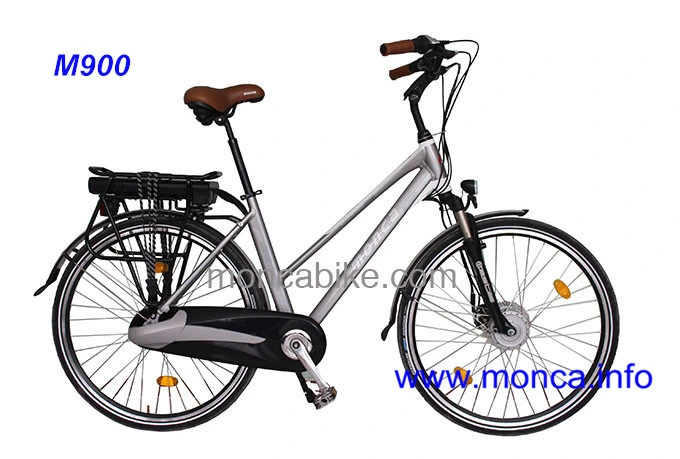 Long Range Folding Electric Bike Foldable Electric Bicycle City Ol Lady Scooter 250W Rear Motor 8fun
