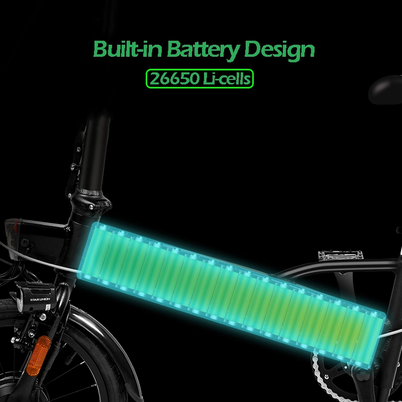 China Wholesale Outdoor Mini Light Weight Folding Ebike with Lithium Battery Brushless Gear Hub