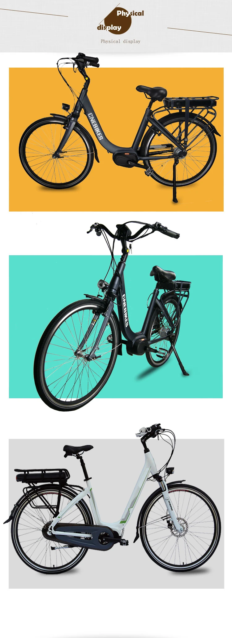 Green Electric City Bike / 36V 250W Ebike / Mini Electric Bicycle for Lady