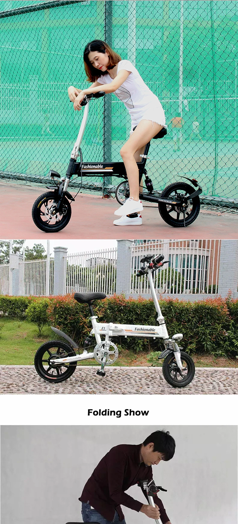 Ultra Light Alloy Folding E Bike, Hidden Battery Electric Bicycle, Cheapest 36V E-Bike