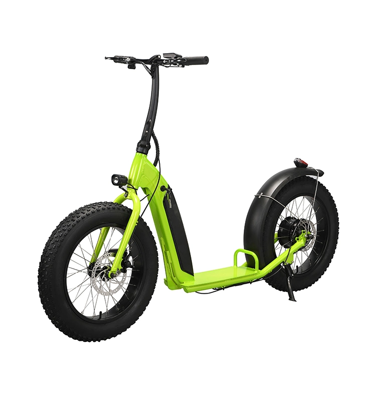 500W Folding Electric Scooter Fat Tires Harley Bike Two Wheel Electric Motorcycle LED Light