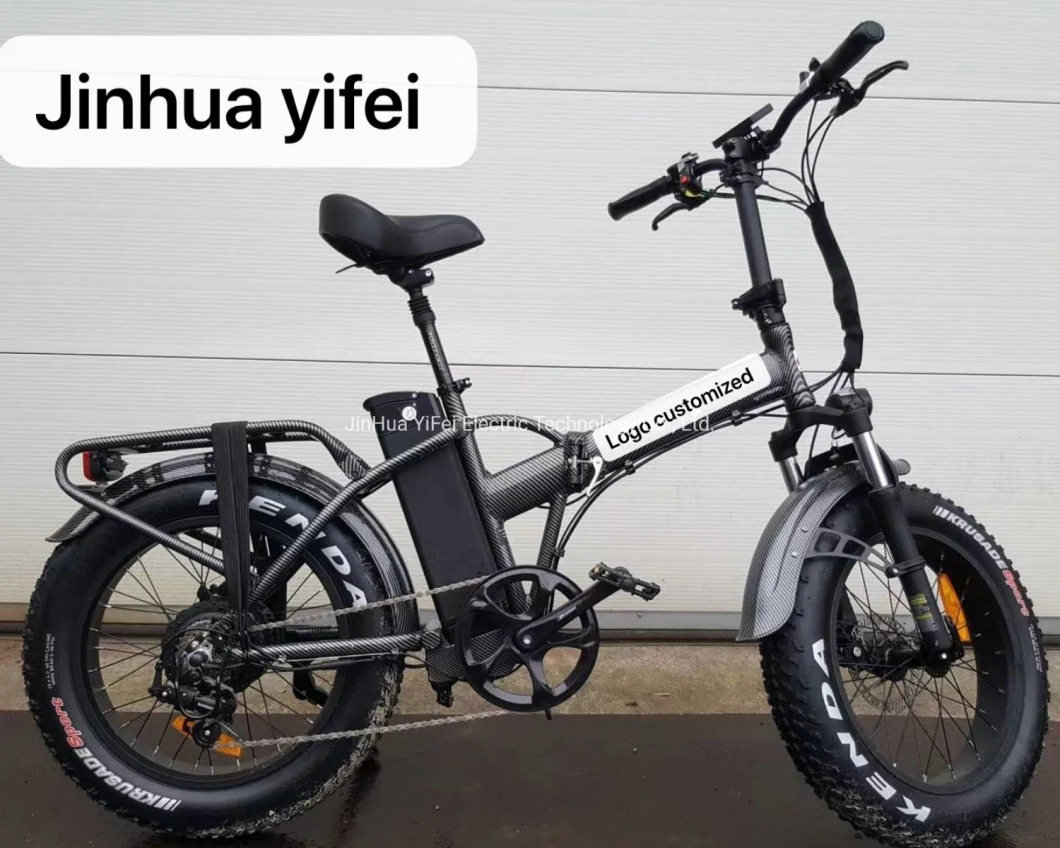 Foldable Electric Bicycle 750W 15ah Fat Tire Electric Bike Folding Ebike