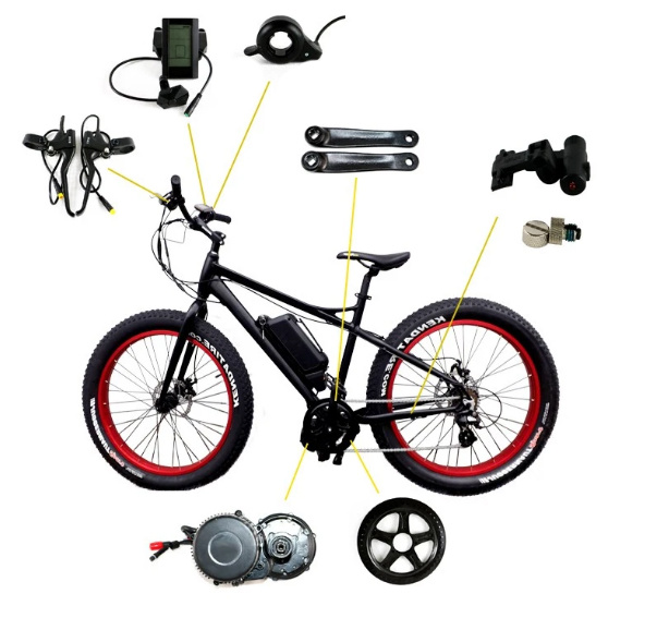 Wholesale 48V 500W Bafang MID Electric Bike Motor Electric Bike Conversion Kits