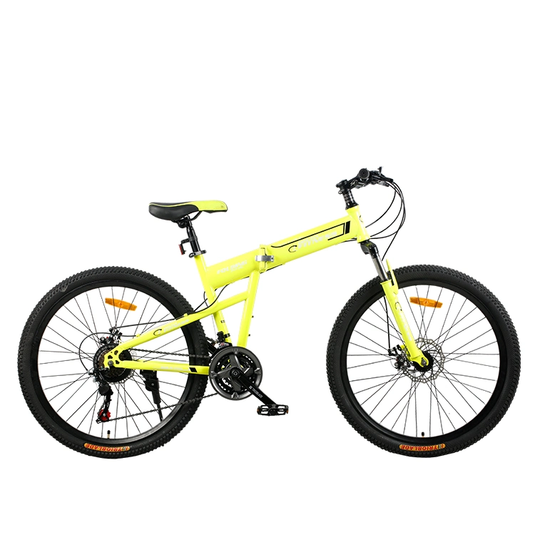 Manufacturers Wholesale 26/24inch High-Carbon Steel Folding Mountain Bike 21speed Folding Bicycle