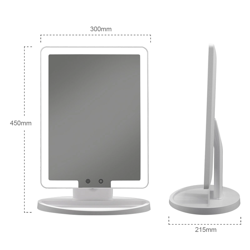 Vanity Standing Beauty Dressing Mirror with LED Touch Screen for Makeup