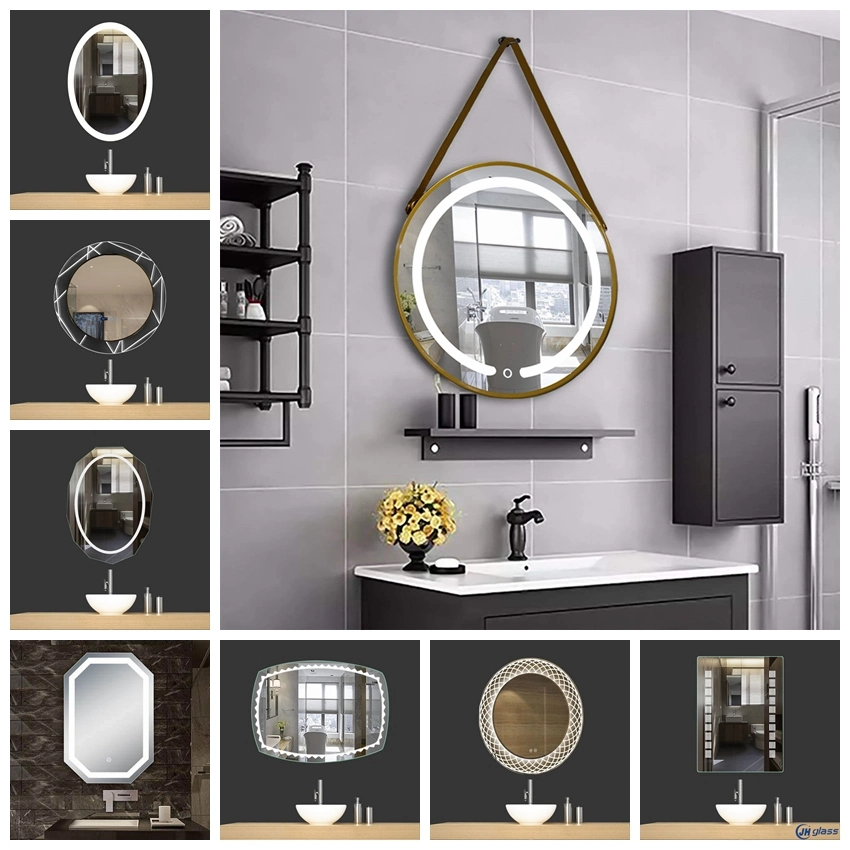Round Wall Mirror Metal Frame Vanity Hanging Decorative Mirror for Entryway/Living Mirror/Bathroom