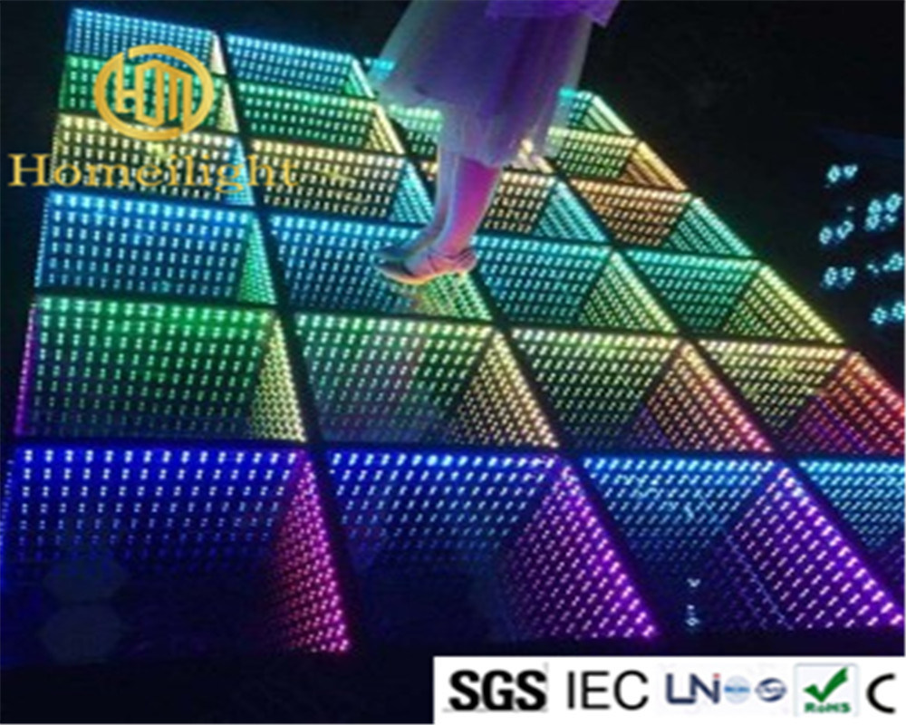 Newest LED 3D Mirror Abyss Dance Floor for Bar Disco