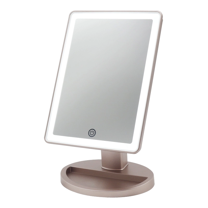 Pocket Mirror with Lights LED Touch Screen Make up Cosmetic Mirror