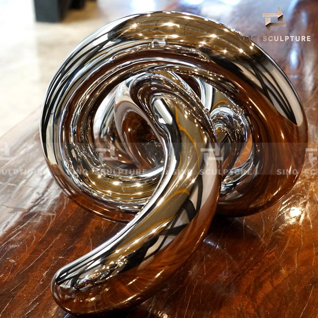 Mirror Polished Stainless Steel Home Deco Sculpture