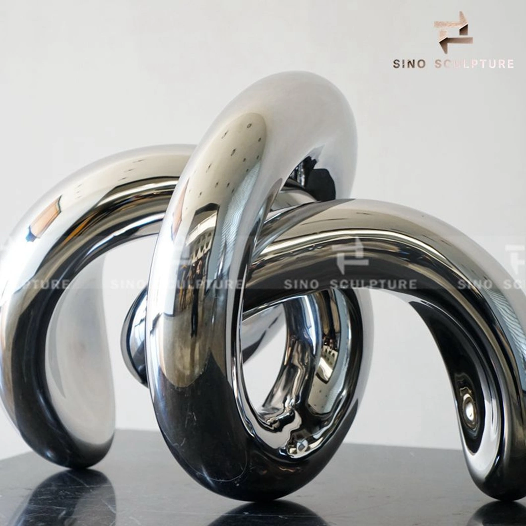 Mirror Polished Stainless Steel Home Deco Sculpture