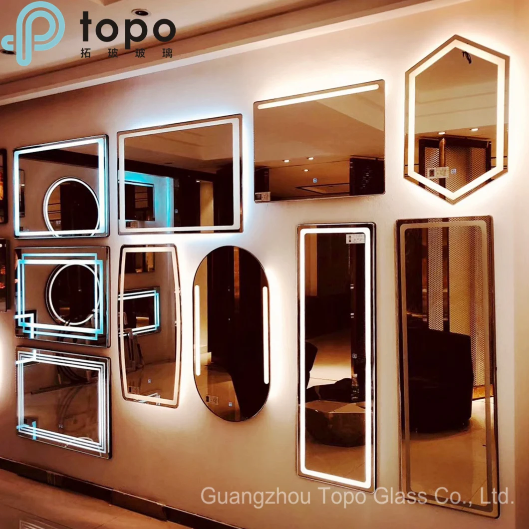 Round Cosmetic LED Light Mirror for Hotel Mirror (MR-YB1-DJ005)