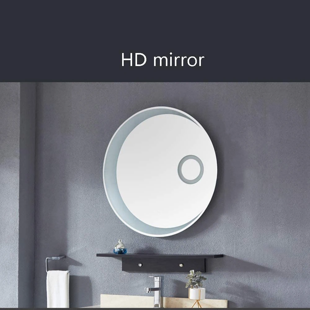 Bathroom Mirror LED Round Illuminated Light Bathroom Hotel Smart Mirror 60cm 70cm 80cm