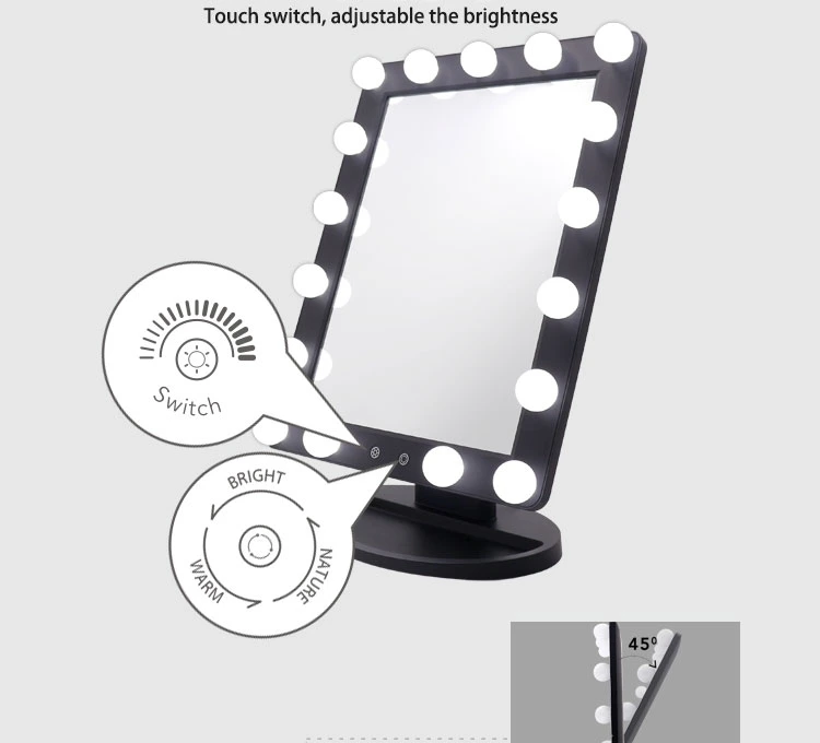 Makeup LED Mirror 3 Modes Lights Hollywood Style Fancy Vanity Tool