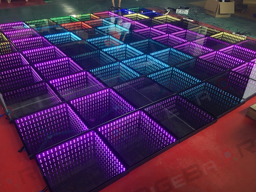 Newest Hot Selling 3D Mirror Disco Bar Satge Light LED Dance Floor