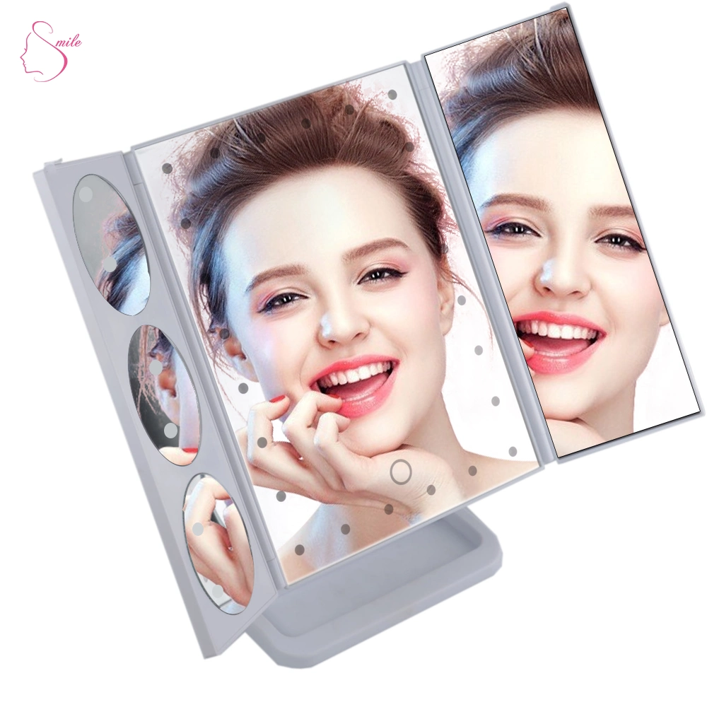 LED Vanity Mirror 3X 5 X 10X Touchscreen Mirror Cosmetic Mirror