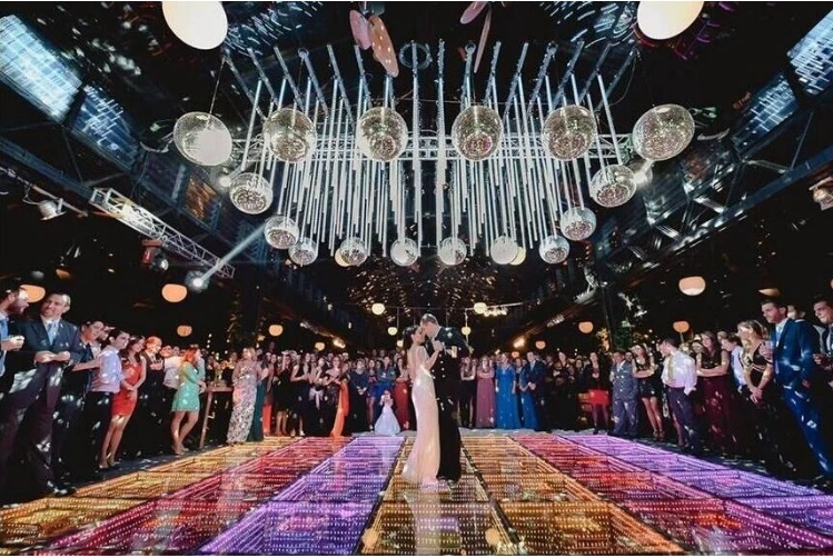 Wedding 3D Infinity LED Stage Lights Mirror LED Dance Floor