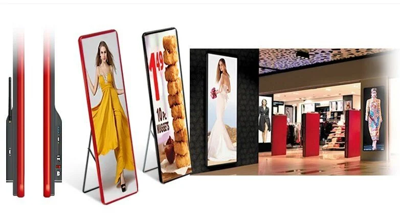 WiFi Wireless Control Poster P1.875 Mirror Floor-Standing LED Display