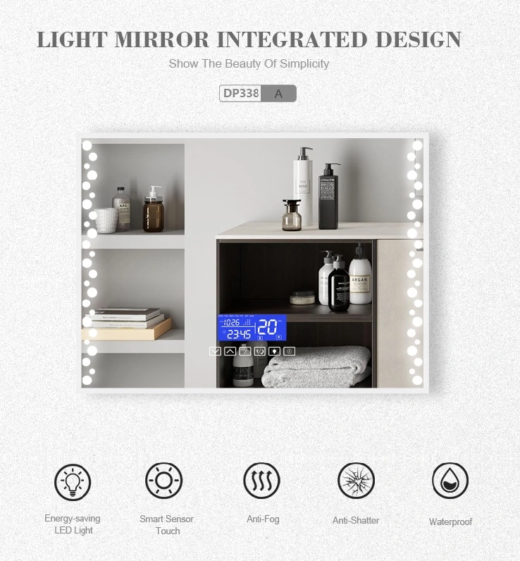 High Definition Ring Light Mirror Furniture Mirror Anti-Fog Mirror for Bathroom