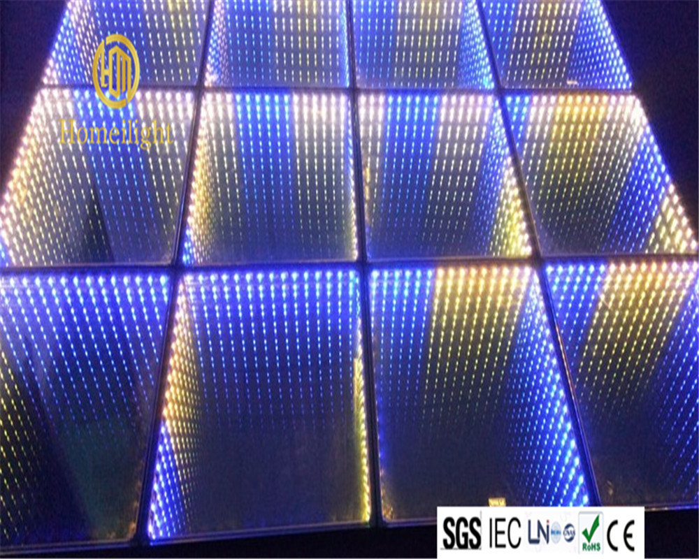 Newest LED 3D Mirror Abyss Dance Floor for Bar Disco