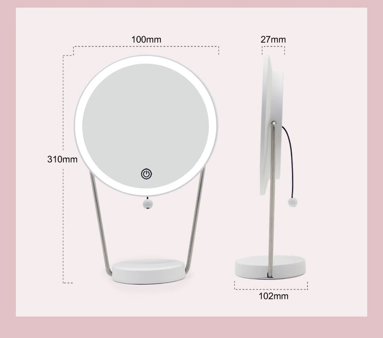 Special Design Smart Glass LED Makeup Wholesale Lighted Makeup Mirror with Touch Sensor
