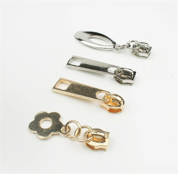100% High Quality No. 5 Metal Slider Silver Slider Gold Slider Auto Lock for Zipper