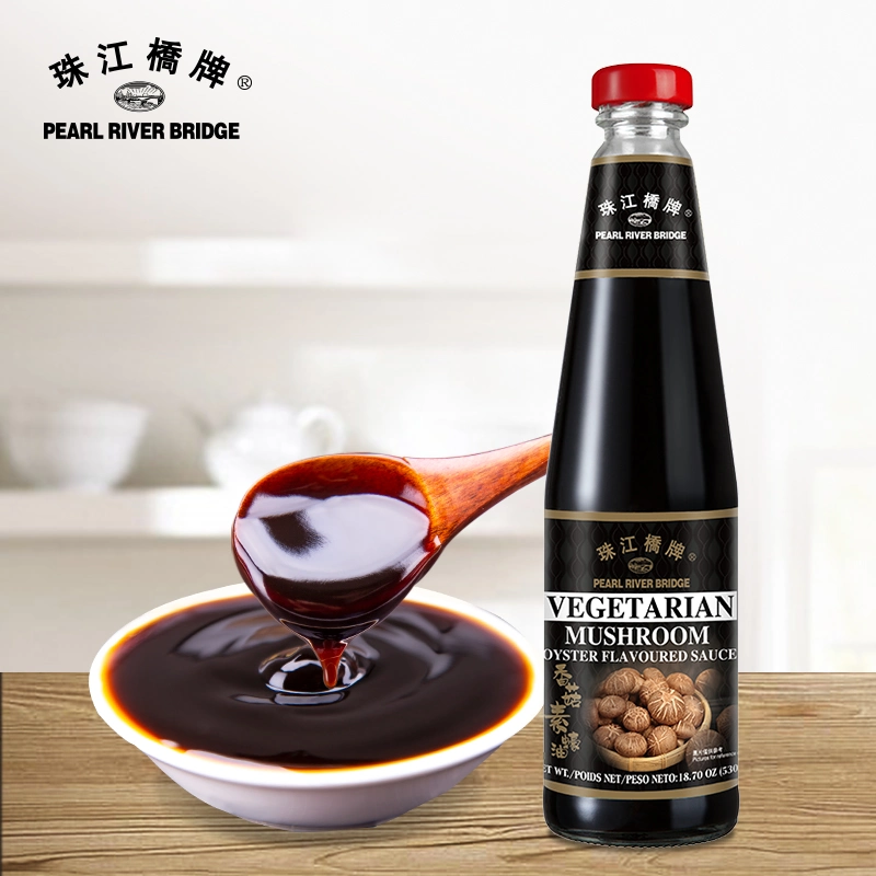 Pearl River Bridge Vegetarian Mushroom Oyster Flavoured Sauce 530g Healthy and Convenient Condiment