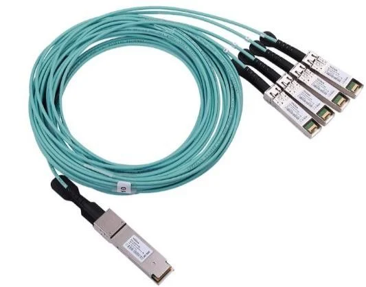 Optical Fiber 100g Aoc Cable Fiber Optic Ethernet Transceiver Qsfp28 to Qsfp28 RoHS 6 Compliant