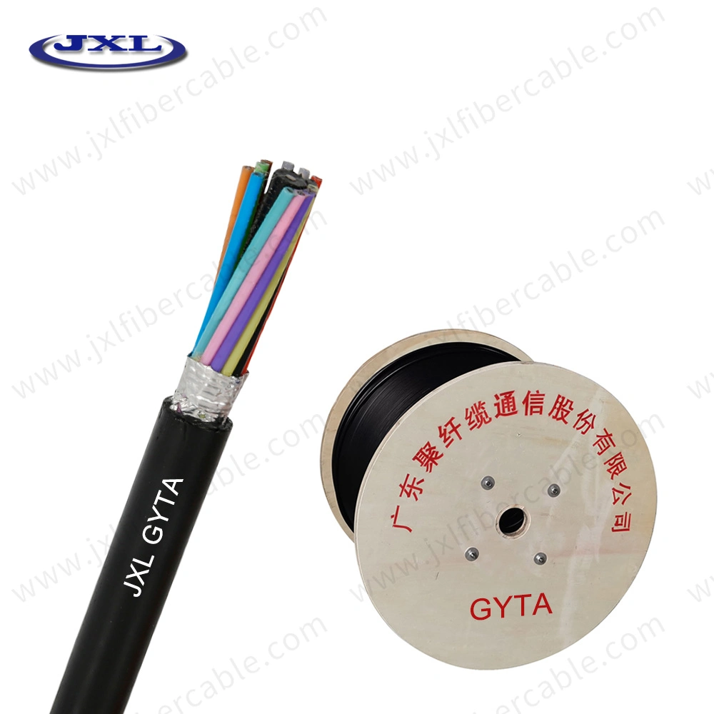 Outdoor Aluminum Tape Armored Engineering Cable GYTA Multi Core Waterproof Stranded Loose Tube Fiber Optic Cable