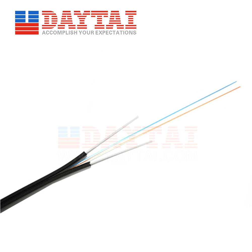 Indoor Fiber Optic Cable FTTH 1, 2, 4 Core Kfrp GJXFH Drop Cable