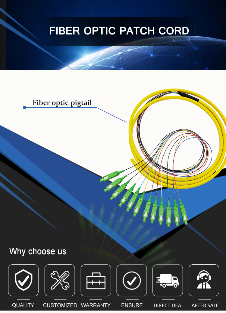 Optic Fiber Pre-Terminated Waterproof Pigtail Cable 4 Core Waterproof Fiber Pigtail