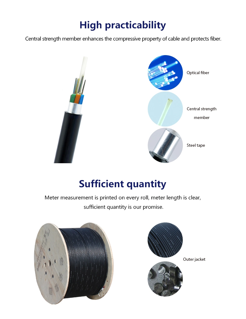 Armored Fiber Optic Cable / Outdoor Fiber Optical Cable