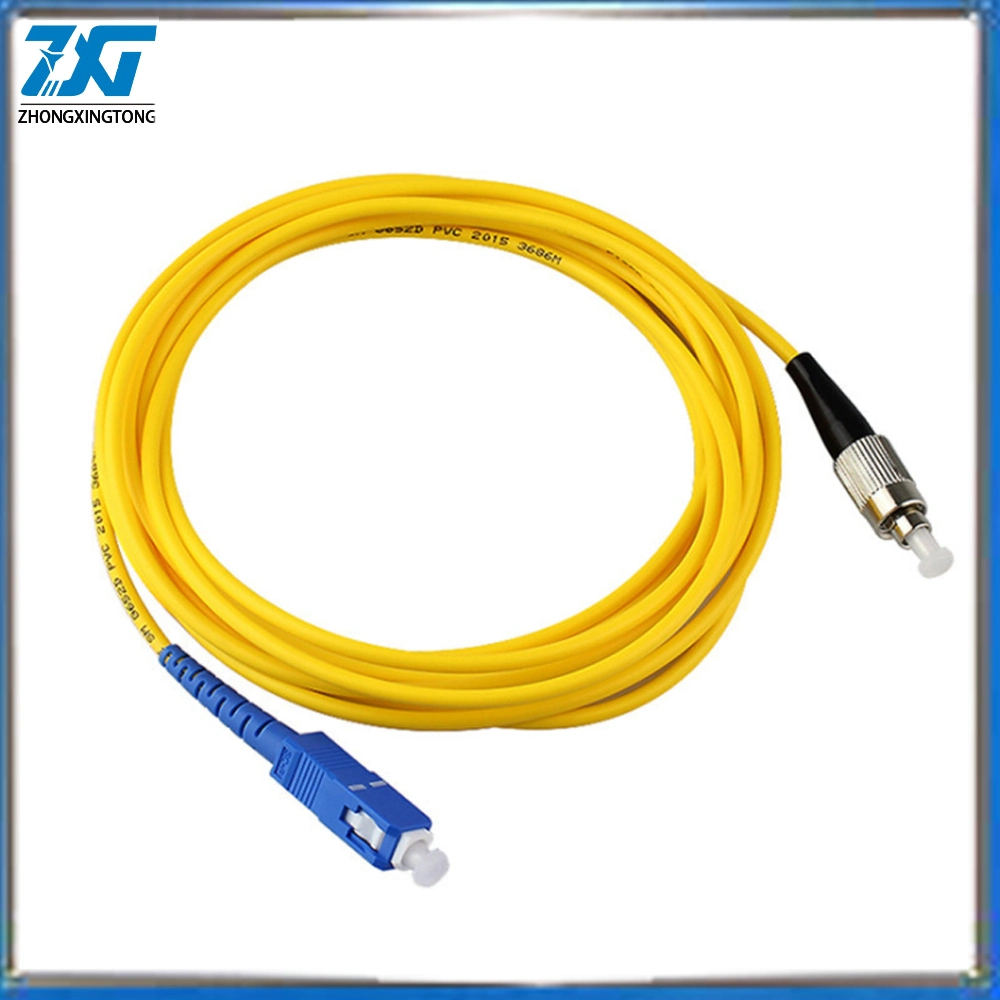 Sc APC 3m Simplex Mode Fiber Optic Patch Cord Cable Sc APC 2.0mm or 3.0mm FTTH Fiber Optic Jumper Cable