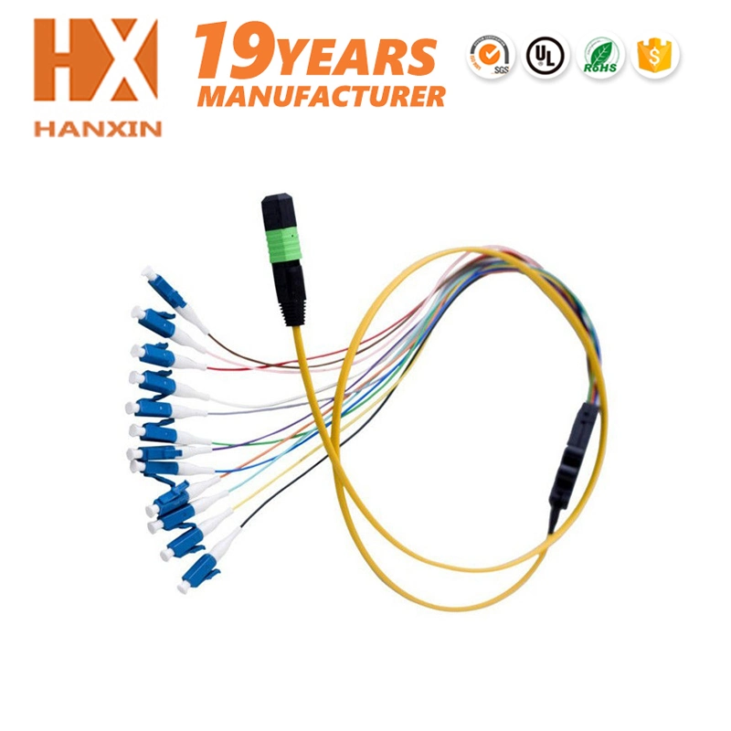 Hanxin 19 Years Patch Cord OEM Factory Anatel Certificate Pre-Terminated Sm 9/125 LC Sc MTP MPO St Fiber Patch Cable Types