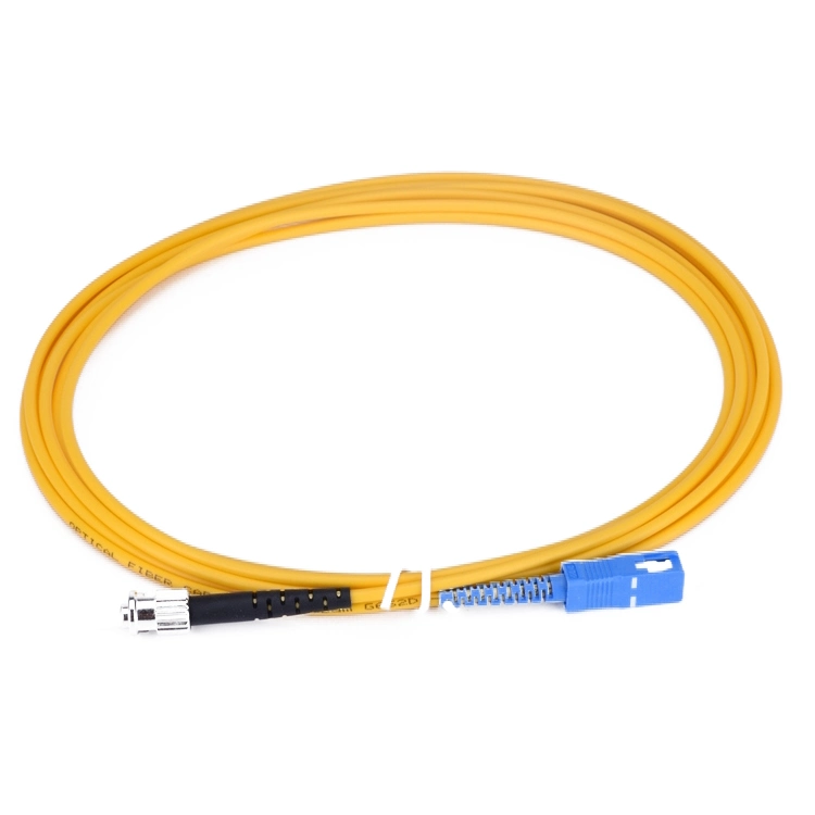 Sc Upc to St Upc Simplex 2mm OS2 Singlemode Optic Fiber Cable Patch Cord Per Meter