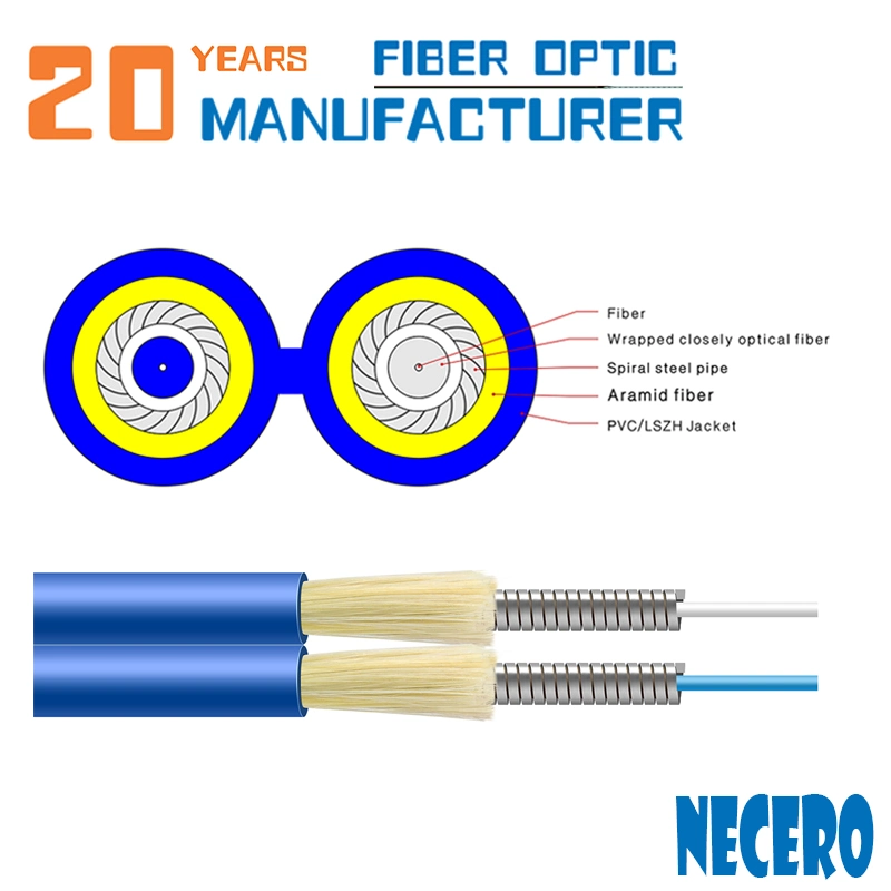 Om3 /Om4 Indoor and Cable Optical Fiber Duplex Figure 8 Indoor Fiber Optic Patch Cord Cable