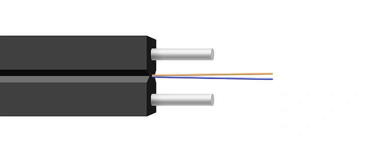 optical fiber drop cable manufacturer g657a GJXFH 4 core ftth optical fiber cable