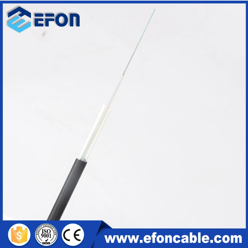 Single Mode Single Loose Tube Aerial Flat Fiber Optic Cable 12 Core 24 Core