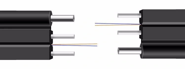 G657A1 G657A2 LSZH 3mm steels SM fiber optic cable with steel messenger drop fiber optic cable