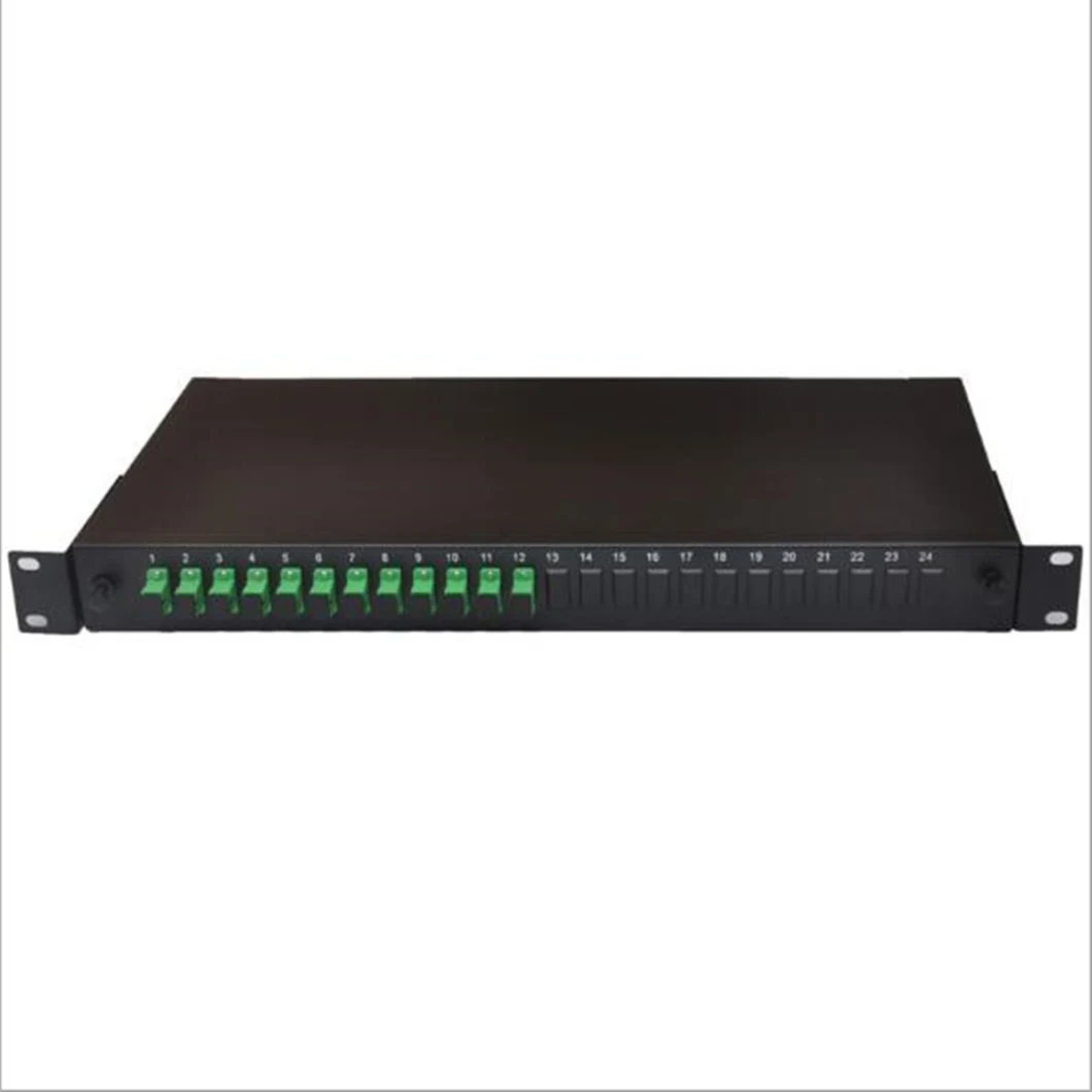 Fiber Optic Patch Panel-Rack Mounted Drawer Style 1u 24 Core Fiber Optic Patch Panel