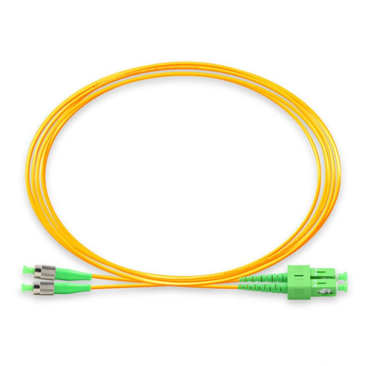 IEC Grade B Sc APC to FC APC Singlemode Duplex Fiber Optic Cable Jumper Patch Cord