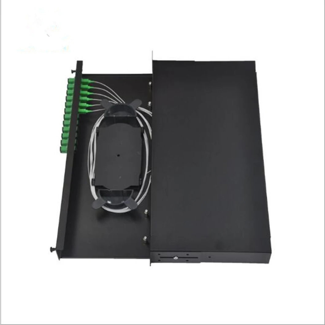 Fiber Optic Patch Panel-Rack Mounted Drawer Style 1u 24 Core Fiber Optic Patch Panel