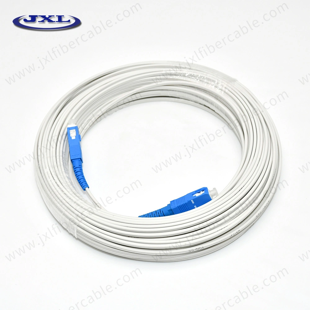 FTTH Fiber Cable Leather Jumper Sc-Sc Type Connector Fiber Patch Cord Use Communication