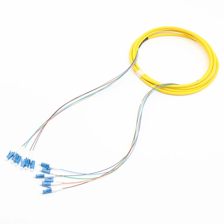 High Density 6 Core OS1 OS2 Pre-Terminated Mini-Breakout Singlemode Distribution Fiber Patch Cables