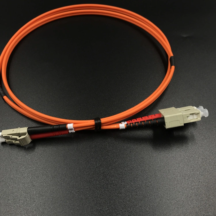 Sc-LC/LC-Sc mm Duplex Om1/Om2/Om3/Om4 Fiber Optic Patch Cable